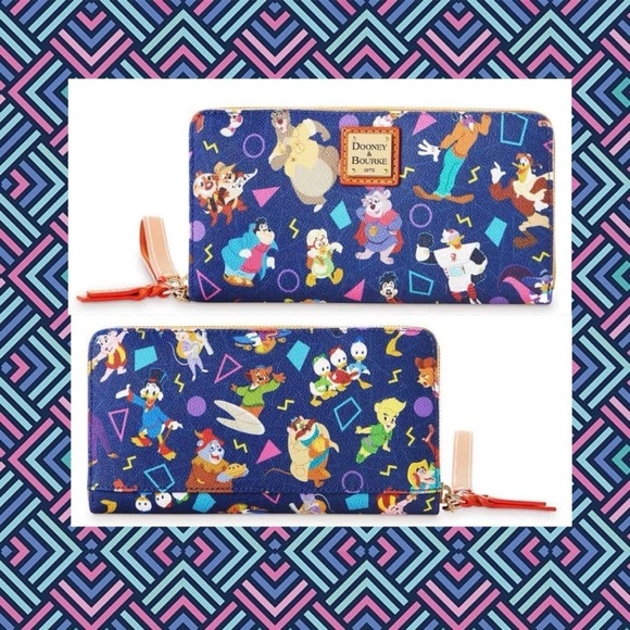 Disney Afternoon Dooney & Bourke Wristlet Wallet by Cortney Williams 90s - Picture 2 of 10